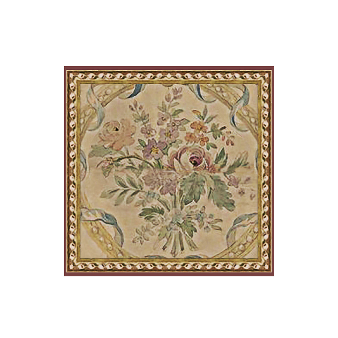 Antique floral Coaster - 8 pcs set - Diva Riche